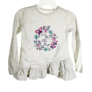 True Craft Floral Peplum Tee 3T